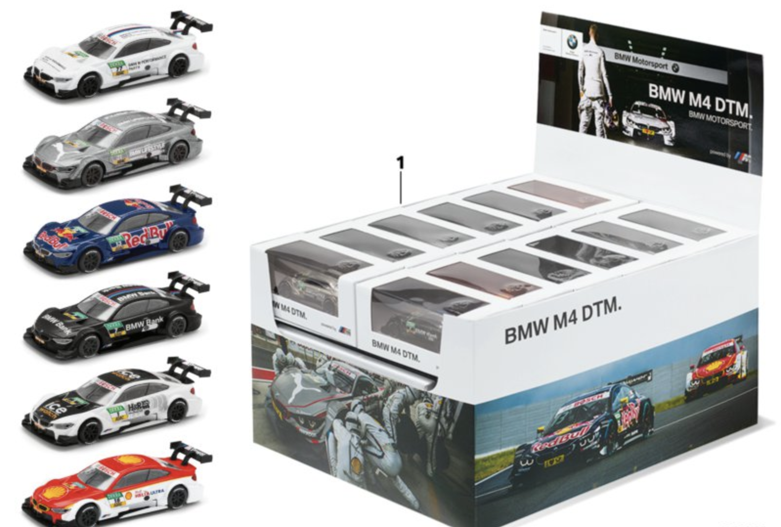 Модели гоночных автомобилей BMW M4 DTM, 1:64