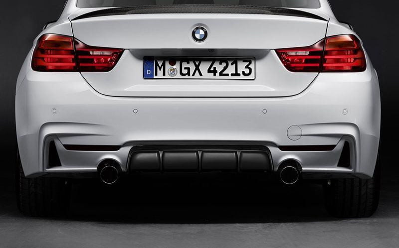 Насадки на выхлопную трубу хромированные M Performance для BMW F22/F30/F32