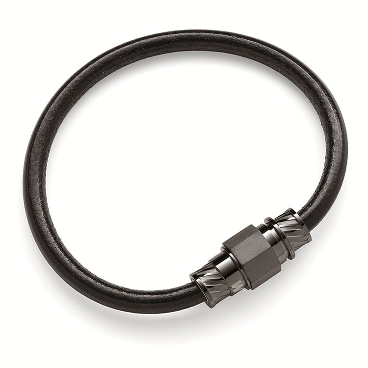 Кожаный браслет унисекс BMW M Leather Bracelet, Unisex