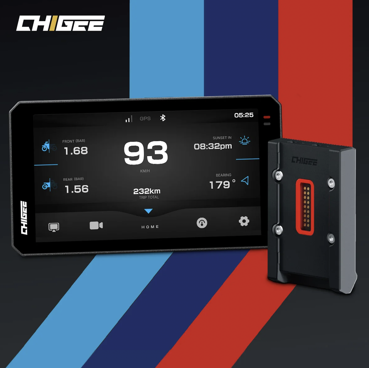 CarPlay для мотоцикла CHIGEE AIO-6 LTE 4G BMW Edition