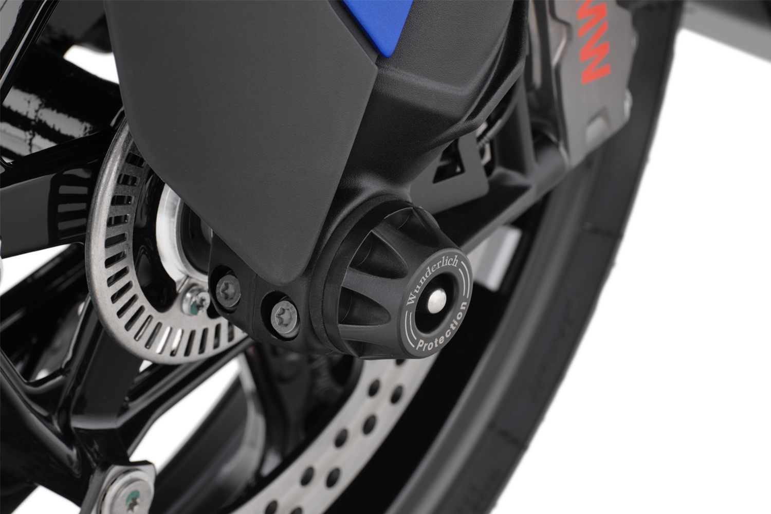Защитные накладки на ось Wunderlich DOUBLESHOCK R1300GS/R1300ADV- передние - черные